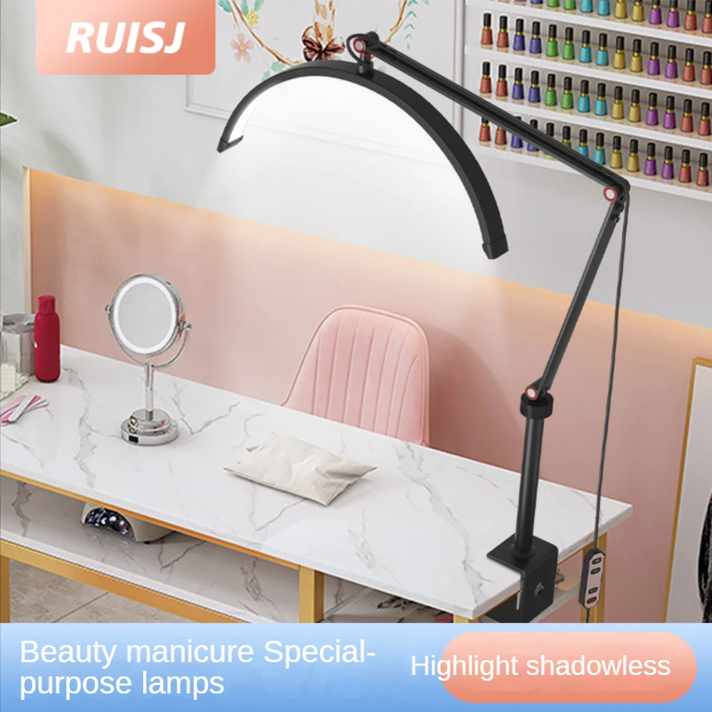 16-Inch Half Moon Lamp Dressing Beauty Salon Nail Tattoo Eyebrow Eyelash Led Eye Protection U-Shaped Desk Fill Light Clip Lamp
16-Inch Half Moon Lamp Dressing Beauty Salon Nail Tattoo Eyebrow Eyelash Led Eye Protection U-Shaped Desk Fill Light Clip Lamp