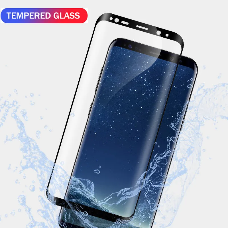 6D Full Curved Tempered Glass Case for Samsung Galaxy S9 Plus S8 Screen Protector Protect Film | Мобильные телефоны и
