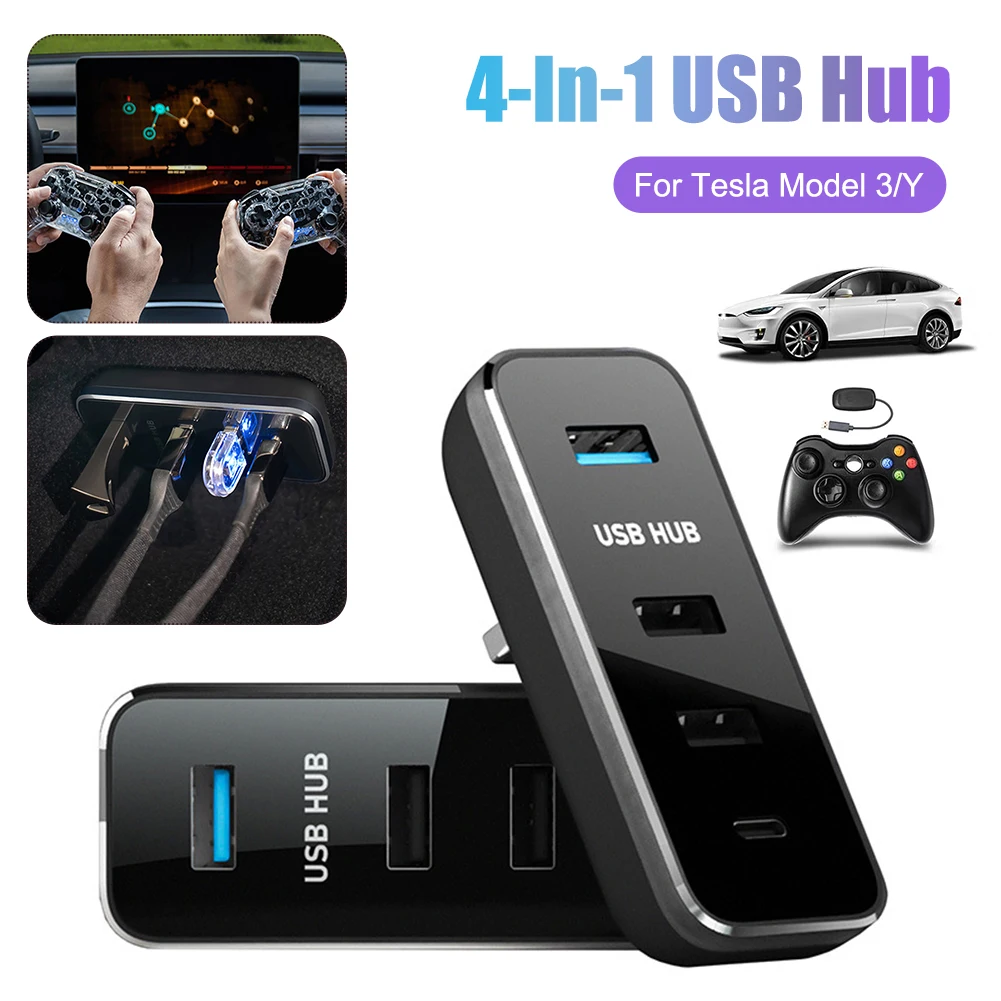 4 In 1 USB HUB USB Splitter Extension Adapter USB Fast Charger For Tesla Model 3 Model Y USB Docking Station Auto Accessories
4 In 1 USB HUB USB Splitter Extension Adapter USB Fast Charger For Tesla Model 3 Model Y USB Docking Station Auto Accessories