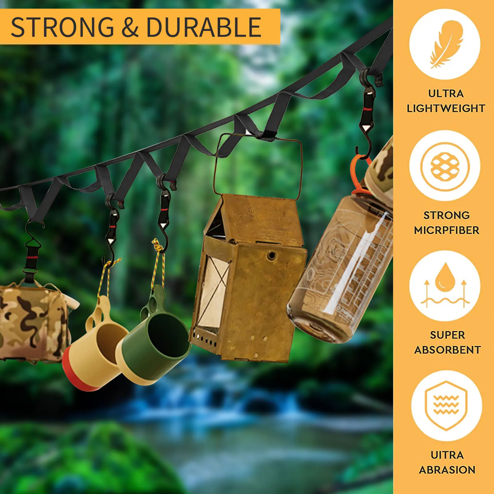 5m Outdoor Hanging Rope Portable Lanyard Canopy Hanger Camping Campsite Storage Strap Backpacking Hiking Tent Accessories
5m Outdoor Hanging Rope Portable Lanyard Canopy Hanger Camping Campsite Storage Strap Backpacking Hiking Tent Accessories