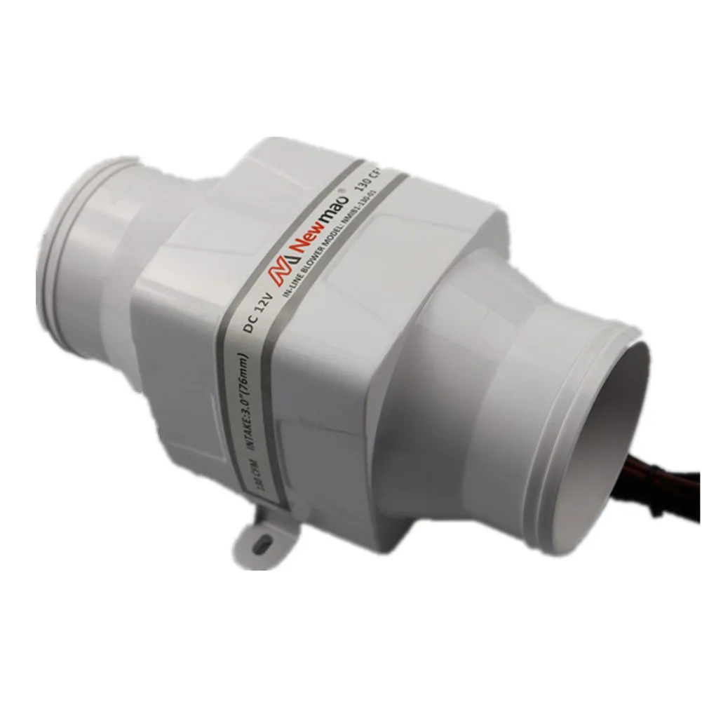 3" 75mm 130CFM In-Line Bilge Blower Fan DC 12V 24V 4 Blade Marine Boat RV Air Exhaust White SFIB1-130-01 SFIB2-130-01
3" 75mm 130CFM In-Line Bilge Blower Fan DC 12V 24V 4 Blade Marine Boat RV Air Exhaust White SFIB1-130-01 SFIB2-130-01
