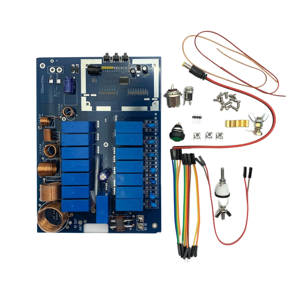 ATU-200 Turner Board Kit Adopt SMI-12V 10A Relay MAX 200W 11-15 V DC Industrial Signal Sources Microwave Amplifiers
ATU-200 Turner Board Kit Adopt SMI-12V 10A Relay MAX 200W 11-15 V DC Industrial Signal Sources Microwave Amplifiers