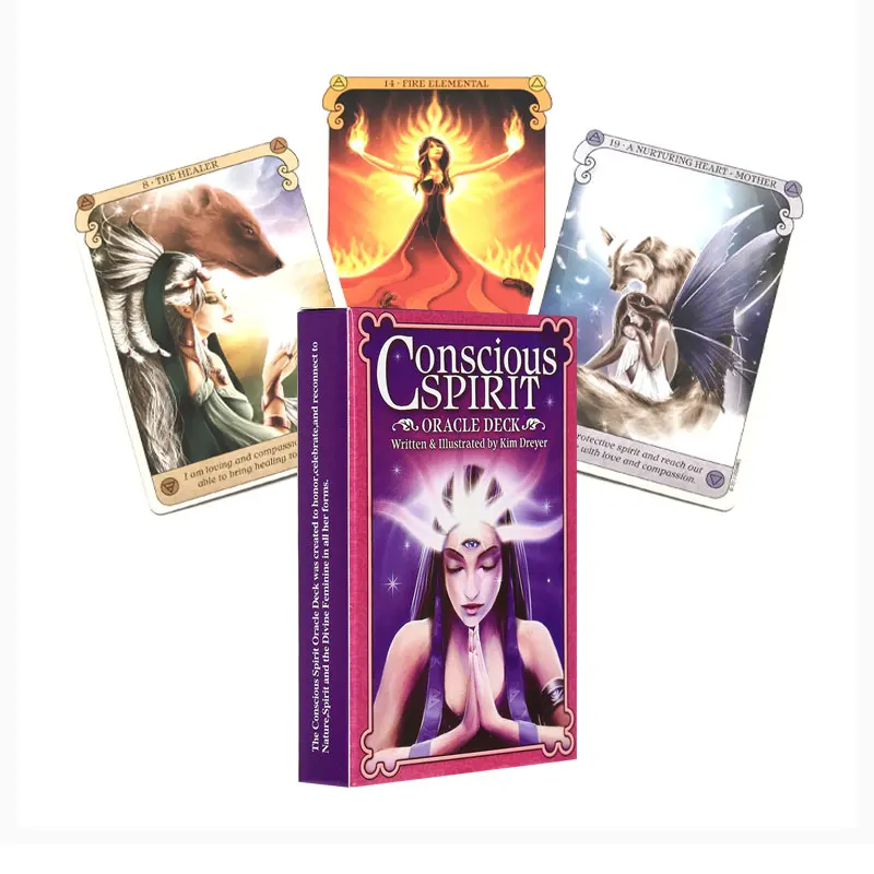 

New English Tarot Leisure entertainment Fate Chess Cards Game Tarot Conscious Spirit Oracle Cards Is Worth Having