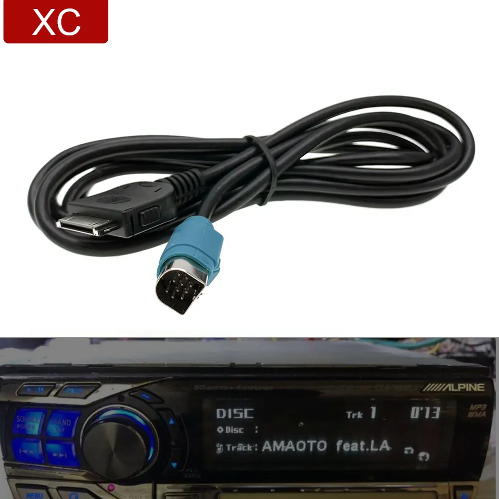 Car 30Pin Plug IPOD Aux Adapter Cable For ALPINE KCE-422I CDA-9852/E CDA-9857/E CDA-9883 DVA-9861 IVA-D105 IDA-X001 IVA-W205
Car 30Pin Plug IPOD Aux Adapter Cable For ALPINE KCE-422I CDA-9852/E CDA-9857/E CDA-9883 DVA-9861 IVA-D105 IDA-X001 IVA-W205