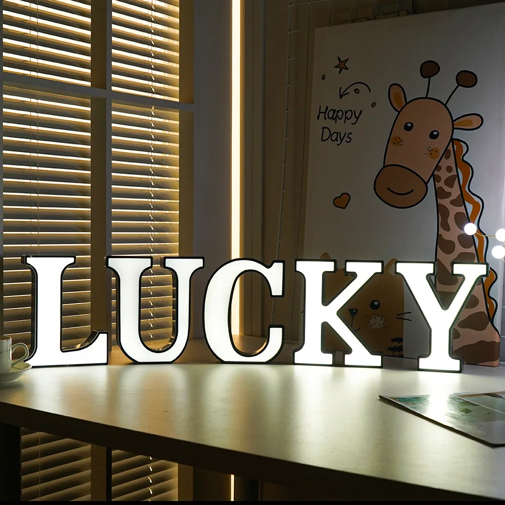 18CM DIY LED Letter Lights Luminous 26 English Alphabet Night Light Home Decor Birthday Party Wedding Christmas Decoration
18CM DIY LED Letter Lights Luminous 26 English Alphabet Night Light Home Decor Birthday Party Wedding Christmas Decoration