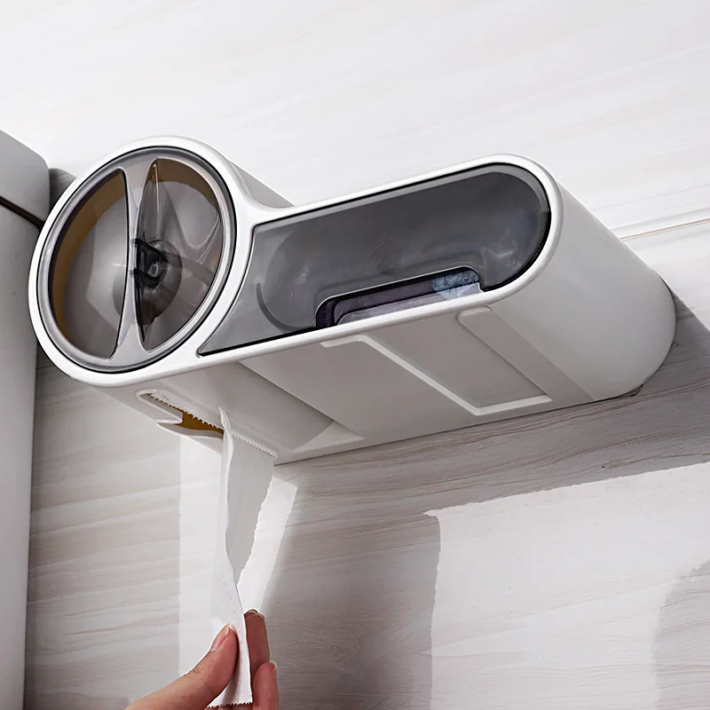Baffect Bathroom Toilet Paper Holder Paper Tissue Box Plastic Toilet Dispenser Wall Mounted Roll Paper Storage Box Free Punching
Baffect Bathroom Toilet Paper Holder Paper Tissue Box Plastic Toilet Dispenser Wall Mounted Roll Paper Storage Box Free Punching