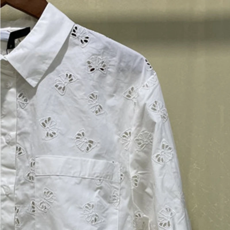 Women Chic Bow Embroidery Loose Blouses Vintage Ethnic White Elegant French Brand Shirt for Party and Wedding Blouse Casual Tops
Women Chic Bow Embroidery Loose Blouses Vintage Ethnic White Elegant French Brand Shirt for Party and Wedding Blouse Casual Tops
