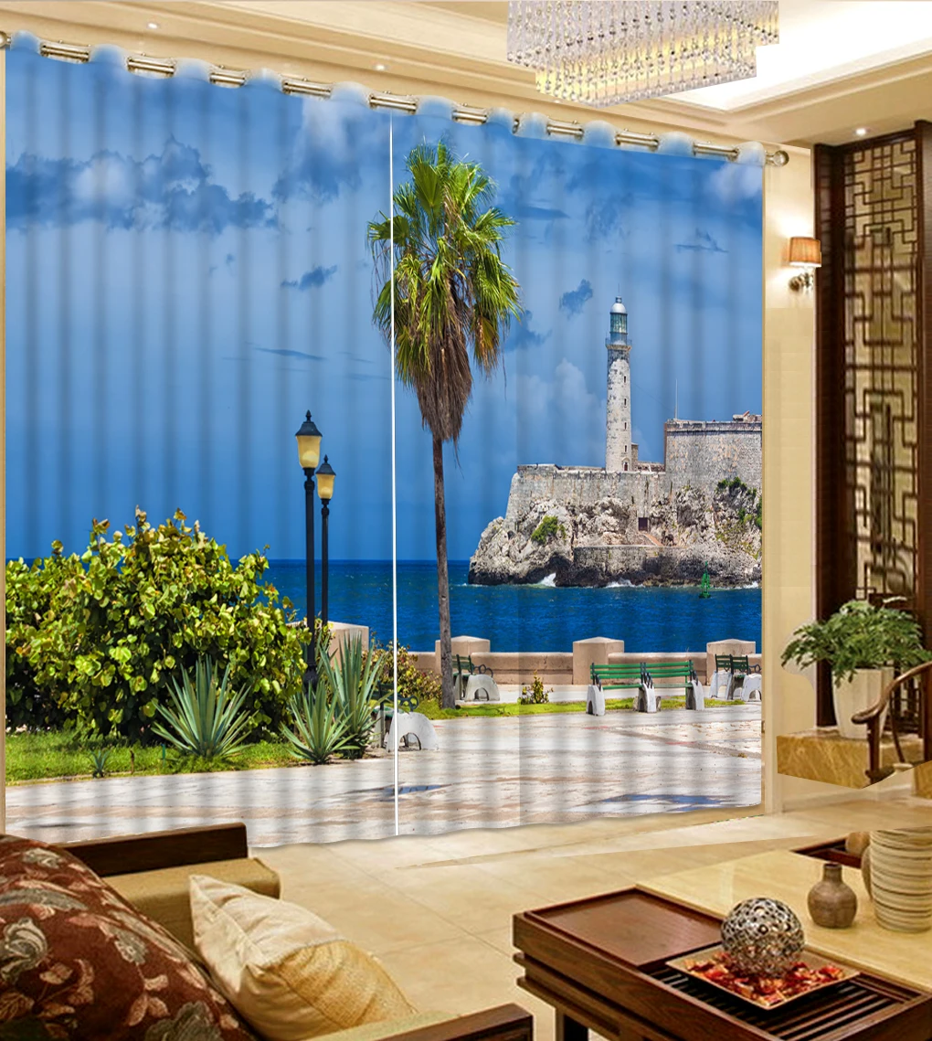 Home Decor 3D Curtain Window Palm Tree Curtains For Living Room Bedroom Home Decor Sea View Scenery Fabric For Curtains
Home Decor 3D Curtain Window Palm Tree Curtains For Living Room Bedroom Home Decor Sea View Scenery Fabric For Curtains