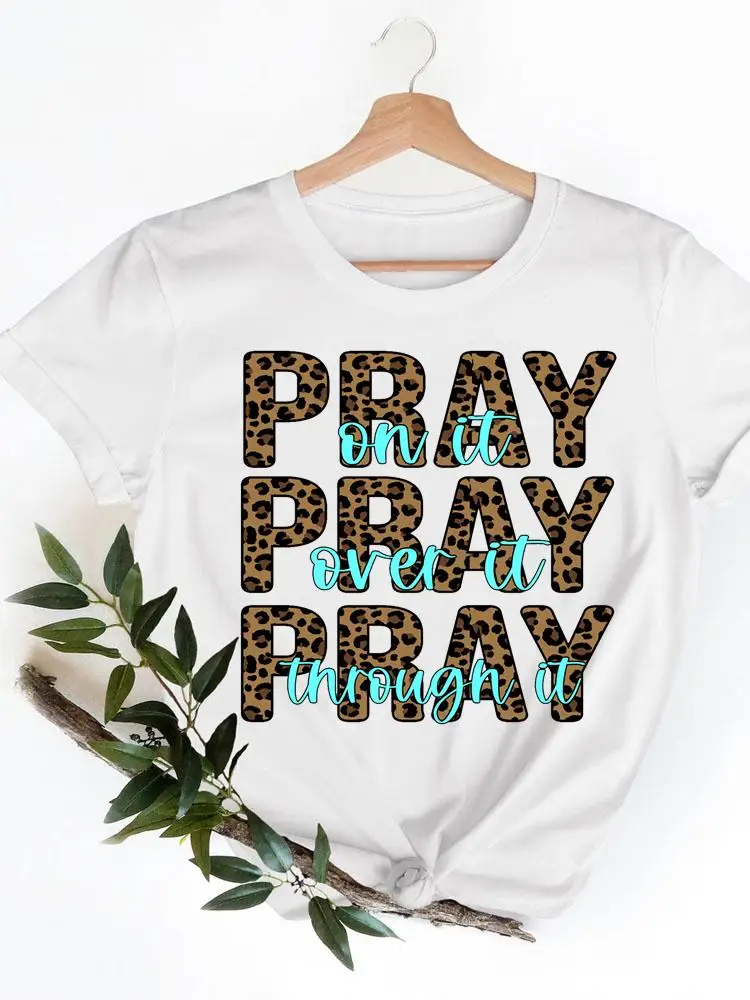 Clothing Women T Clothes Print T-shirts Short Sleeve Ladies Summer Faith Leopard 90s Trend Casual Fashion Female Graphic Tee
Clothing Women T Clothes Print T-shirts Short Sleeve Ladies Summer Faith Leopard 90s Trend Casual Fashion Female Graphic Tee