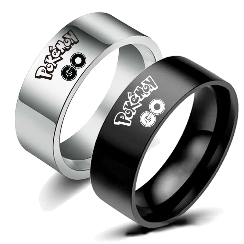 Fashion Hip-hop Anime Surrounding Fairy Baby Pokemon Stainless Steel Ring Black White Men and Women couples jewelry Gifts
Fashion Hip-hop Anime Surrounding Fairy Baby Pokemon Stainless Steel Ring Black White Men and Women couples jewelry Gifts