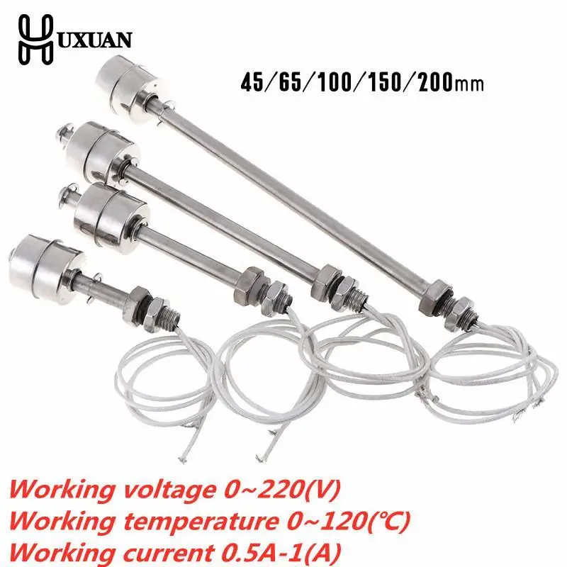 Float Switch High Temperature Resistant Stainless Steel Water Tower Water Level Automatic Level Controller Sensor 
Float Switch High Temperature Resistant Stainless Steel Water Tower Water Level Automatic Level Controller Sensor