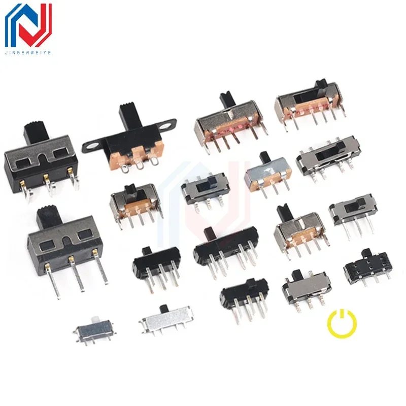 

Toggle Switch Single Row Direct Plug Patch Horizontal Small Miniature Power Switch Sliding Gear Fluctuation Band 2/3/4Gear-3P-8P