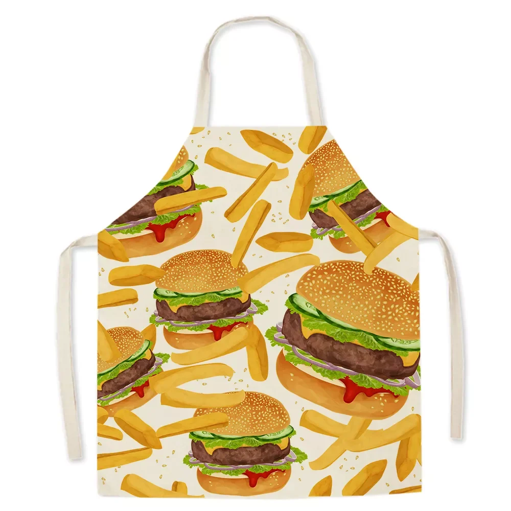 Gourmet Pattern Kitchen Apron Male Burger Fries Pizza Pattern Children's Sleeveless Apron Household Cleaning Tool Fartuchy
Gourmet Pattern Kitchen Apron Male Burger Fries Pizza Pattern Children's Sleeveless Apron Household Cleaning Tool Fartuchy