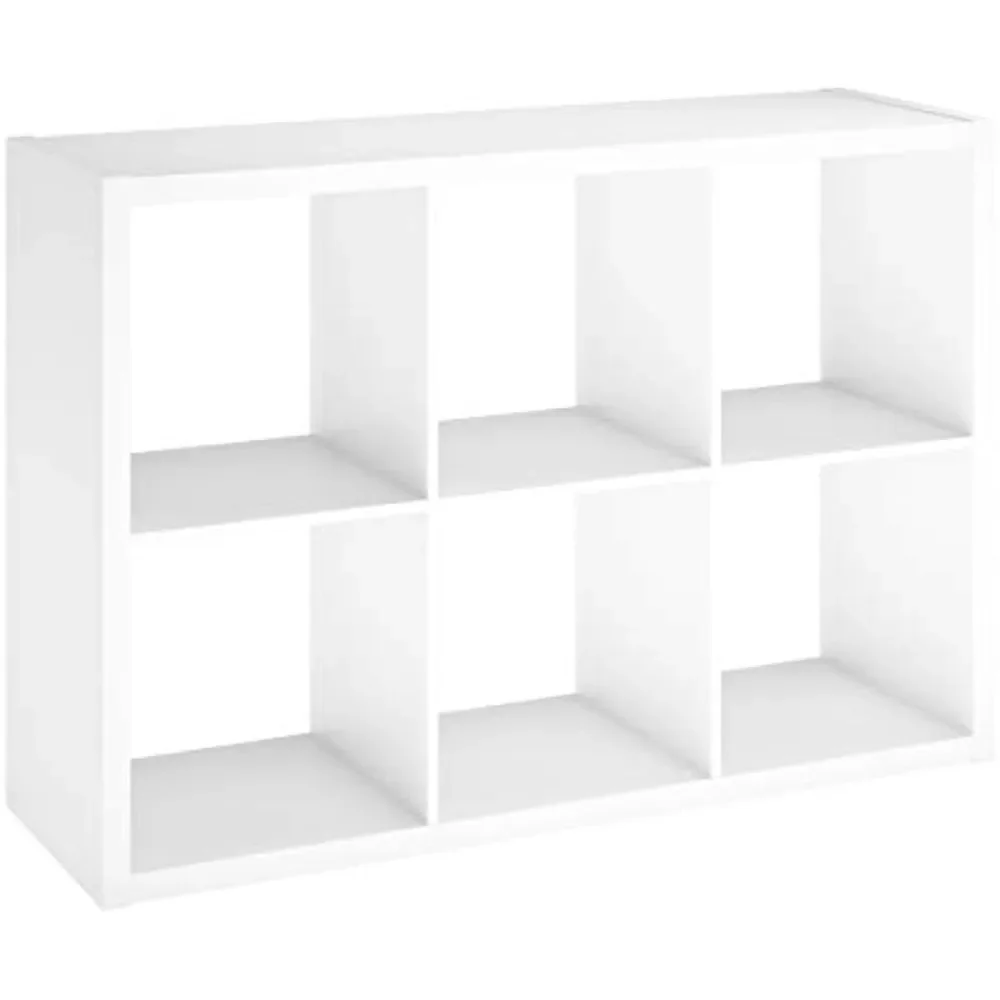 Closet Maid 6 Cube Storage Shelf Organizer Bookshelf with Open Back, Vertical or Horizontal, Easy Assembly, Wood, White Finish
Closet Maid 6 Cube Storage Shelf Organizer Bookshelf with Open Back, Vertical or Horizontal, Easy Assembly, Wood, White Finish