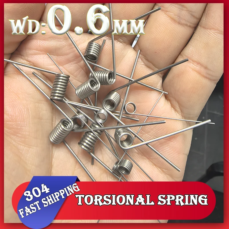 Торсионные пружины из нержавеющей стали 304, 0,6 мм, 5 шт.
Торсионные пружины из нержавеющей стали 304, 0,6 мм, 5 шт.