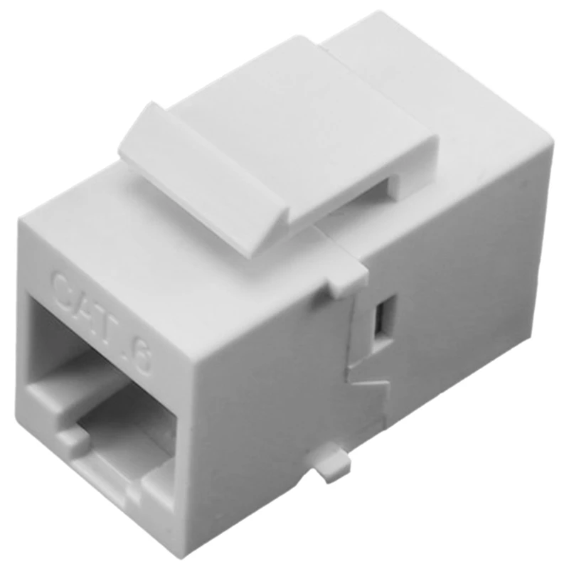 100X RJ45 Connector Keystone Jack Cat6 RJ45 Extension Coupler Ethernet Network LAN Cat 6 (White)
100X RJ45 Connector Keystone Jack Cat6 RJ45 Extension Coupler Ethernet Network LAN Cat 6 (White)