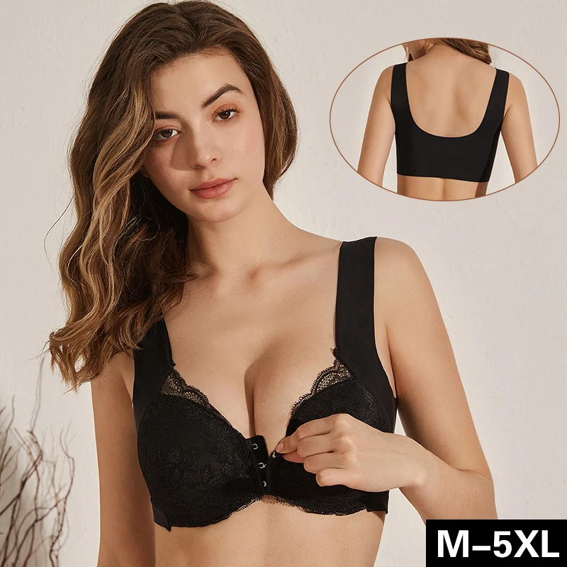 Plus Size Bra Sexy Bralette Crop Top Underwear Push Up M-6XL Seamless Bra Lace Front Closure Brassiere Lingerie Female
Plus Size Bra Sexy Bralette Crop Top Underwear Push Up M-6XL Seamless Bra Lace Front Closure Brassiere Lingerie Female