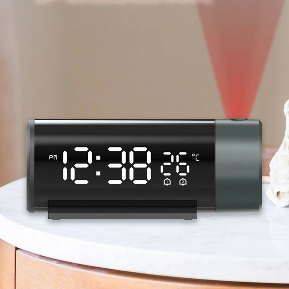 Multifunctional Red Light Projection Alarm Clock Fashion Rechargeable Projection Clocks For Bedroom Office
Multifunctional Red Light Projection Alarm Clock Fashion Rechargeable Projection Clocks For Bedroom Office