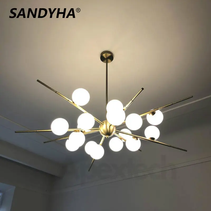 Modern Luxury LED Chandeliers Glass Balls Ceiling Pendant Lamp Living Room Dining Tables Kitchen Indoor Hanging Light Luminaire
Modern Luxury LED Chandeliers Glass Balls Ceiling Pendant Lamp Living Room Dining Tables Kitchen Indoor Hanging Light Luminaire