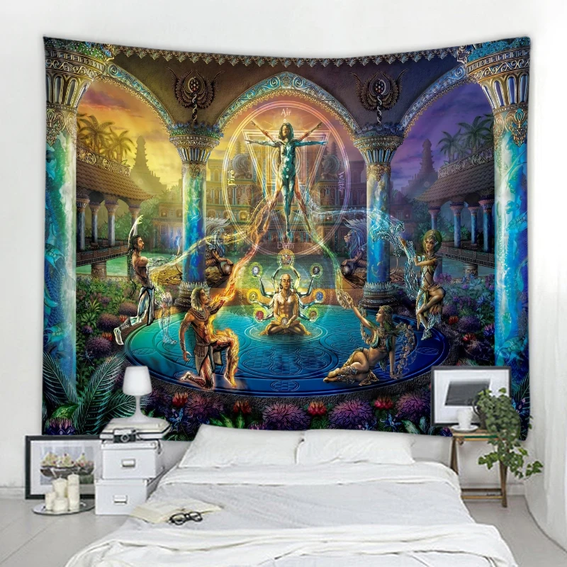 Witchcraft Decoration Tapestry Living Room Bedroom Psychedelic Palace Background Wall Decoration Tapestry Wall Covering
Witchcraft Decoration Tapestry Living Room Bedroom Psychedelic Palace Background Wall Decoration Tapestry Wall Covering