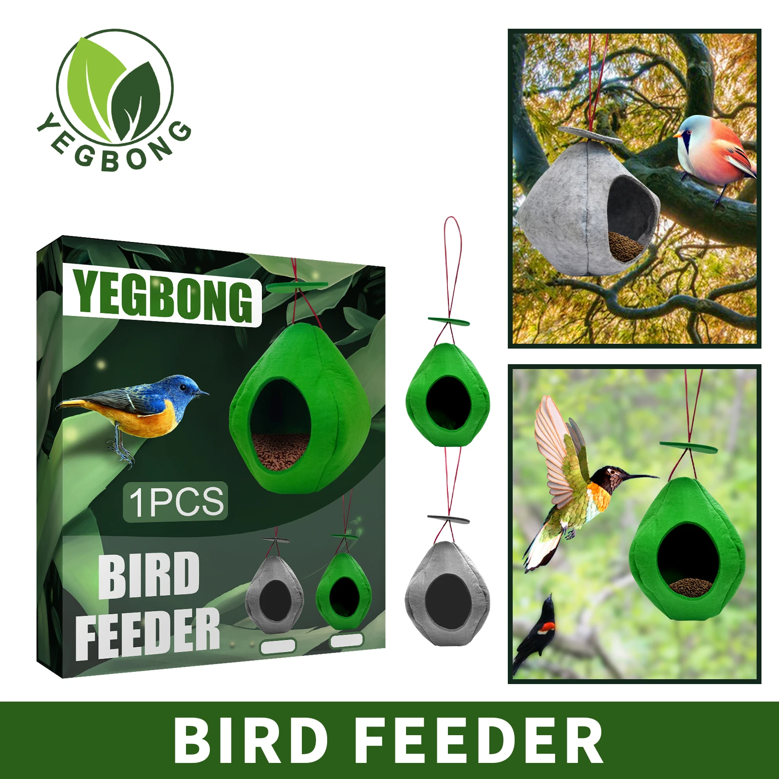 Handheld Hanging Bird Feeder for Small Birds Love bird MacawsTransparant Outdoor Pet Felt cloth Material
Handheld Hanging Bird Feeder for Small Birds Love bird MacawsTransparant Outdoor Pet Felt cloth Material