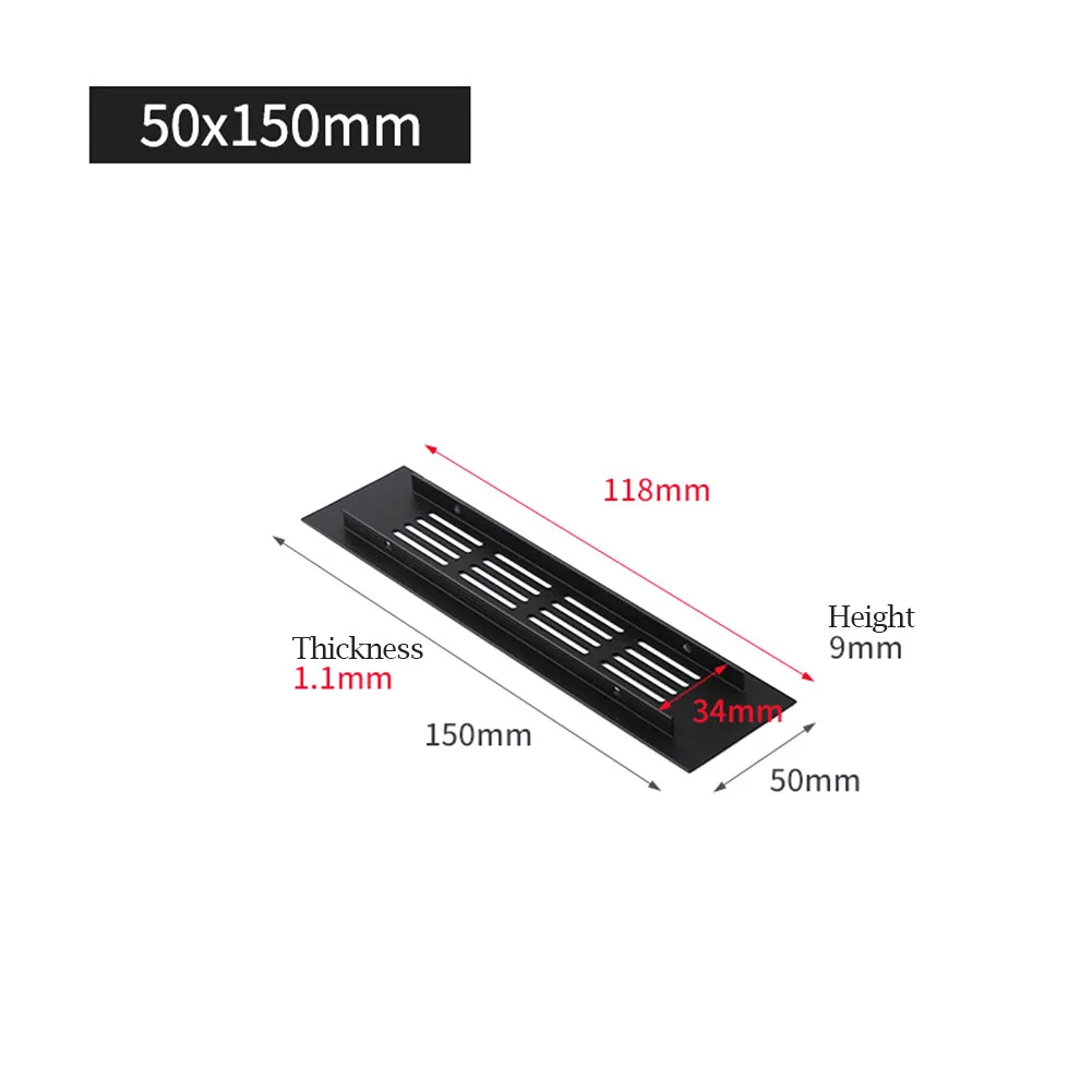 Accessories New Parts Air Vent Grille Replacement Ventilation Cover 50*150-400mm For Cupboard Multi-functional
Accessories New Parts Air Vent Grille Replacement Ventilation Cover 50*150-400mm For Cupboard Multi-functional