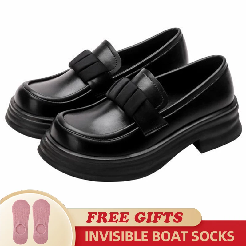 Fashion British Style Women Loafers 2023 Spring New Thick Heel Black Women Shoes Slip-on Platform Set of Feet Women's Shoes
Fashion British Style Women Loafers 2023 Spring New Thick Heel Black Women Shoes Slip-on Platform Set of Feet Women's Shoes