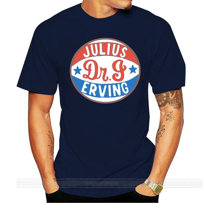 

Julius Dr J Erving Retro Basketball Fan T Shirt male brand teeshirt men summer cotton t shirt