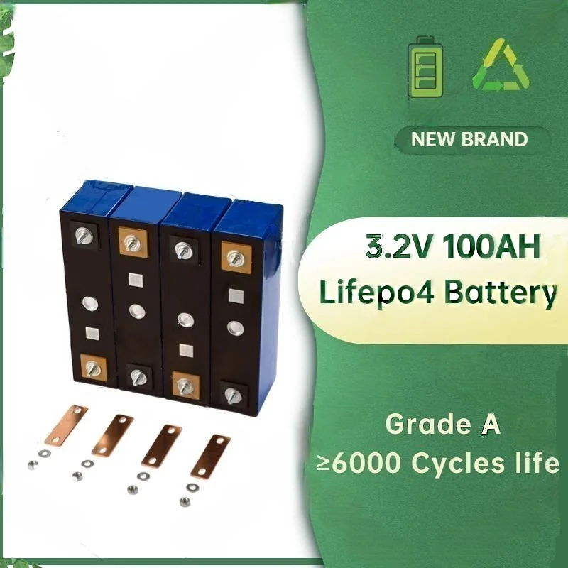 3.2V 100Ah Lifepo4 Battery Grade A Lithium Iron Phosphate Cells DIY Lifepo4 Battery 12v 100ah Outdoor EV RV Battery Pack
3.2V 100Ah Lifepo4 Battery Grade A Lithium Iron Phosphate Cells DIY Lifepo4 Battery 12v 100ah Outdoor EV RV Battery Pack