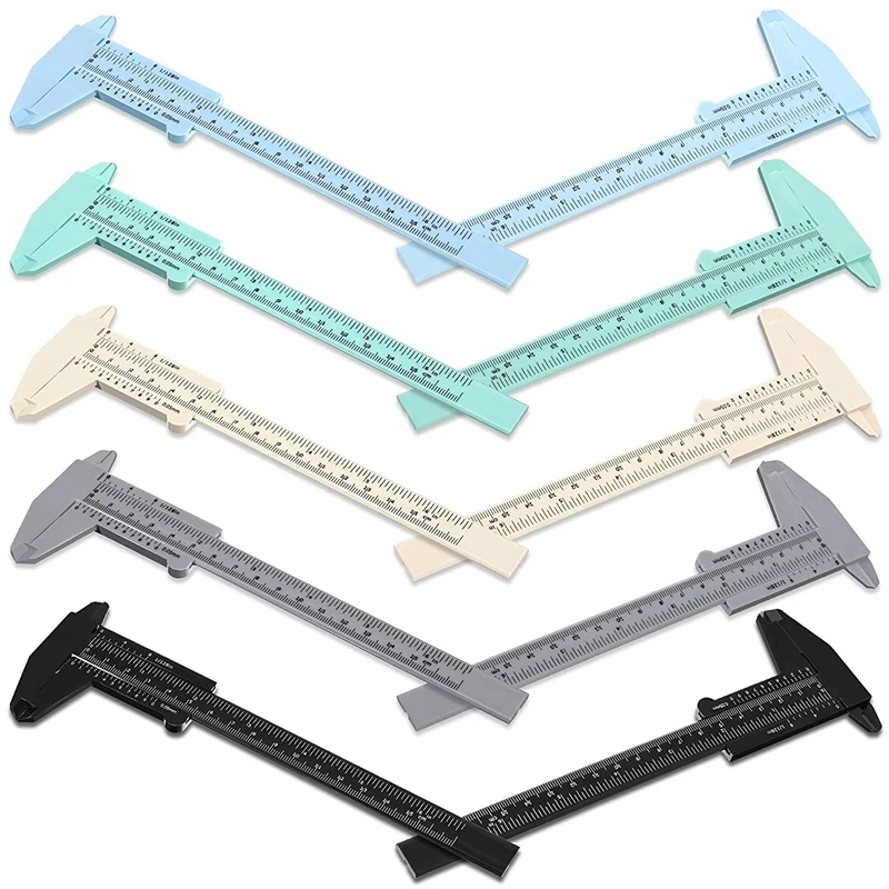 10 Pcs 150 Mm Mini Plastic Caliper Vernier Caliper Double Scale Sliding Gauge Measuring Tool For Student Office 5 Colors
10 Pcs 150 Mm Mini Plastic Caliper Vernier Caliper Double Scale Sliding Gauge Measuring Tool For Student Office 5 Colors