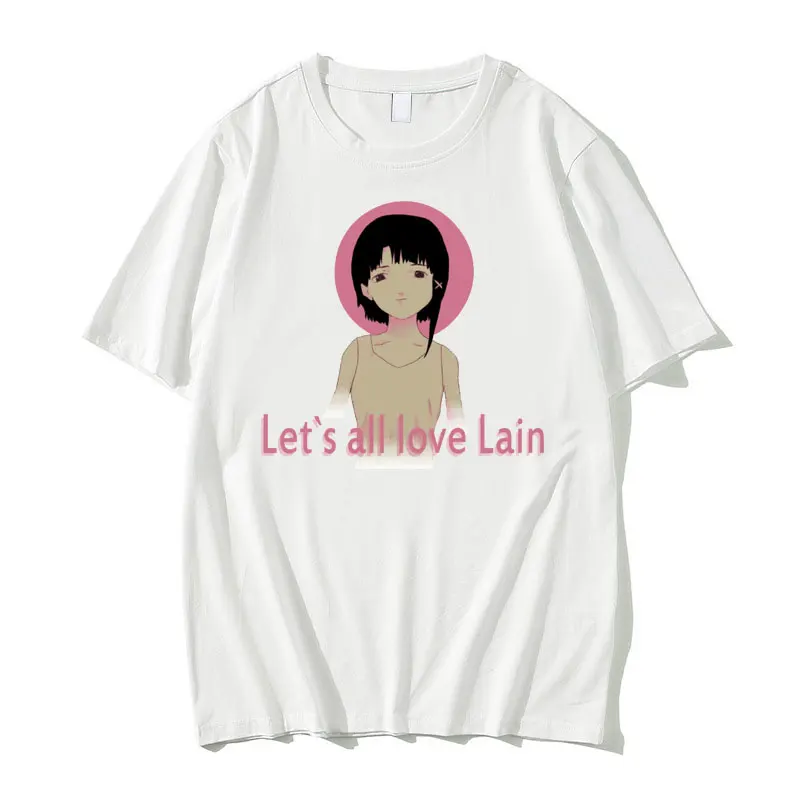 Hot Sale Anime Serial Experiments Lain Graphic Print T Shirt Short Sleeve Men Women Oversized Iwakura Manga Girl Sci Fi Tshirt
Hot Sale Anime Serial Experiments Lain Graphic Print T Shirt Short Sleeve Men Women Oversized Iwakura Manga Girl Sci Fi Tshirt