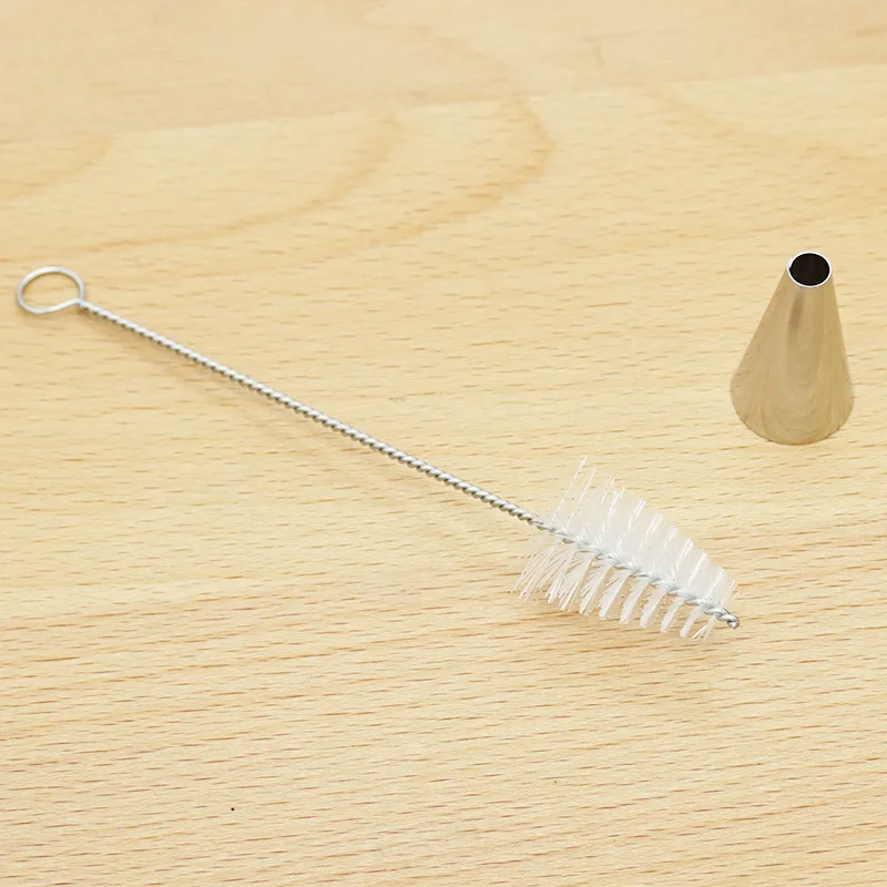 Piping Tip Cleaning Brush Stainless Steel Nylon Flower Nozzle Brush Home Kitchen Tool Accessories
Piping Tip Cleaning Brush Stainless Steel Nylon Flower Nozzle Brush Home Kitchen Tool Accessories