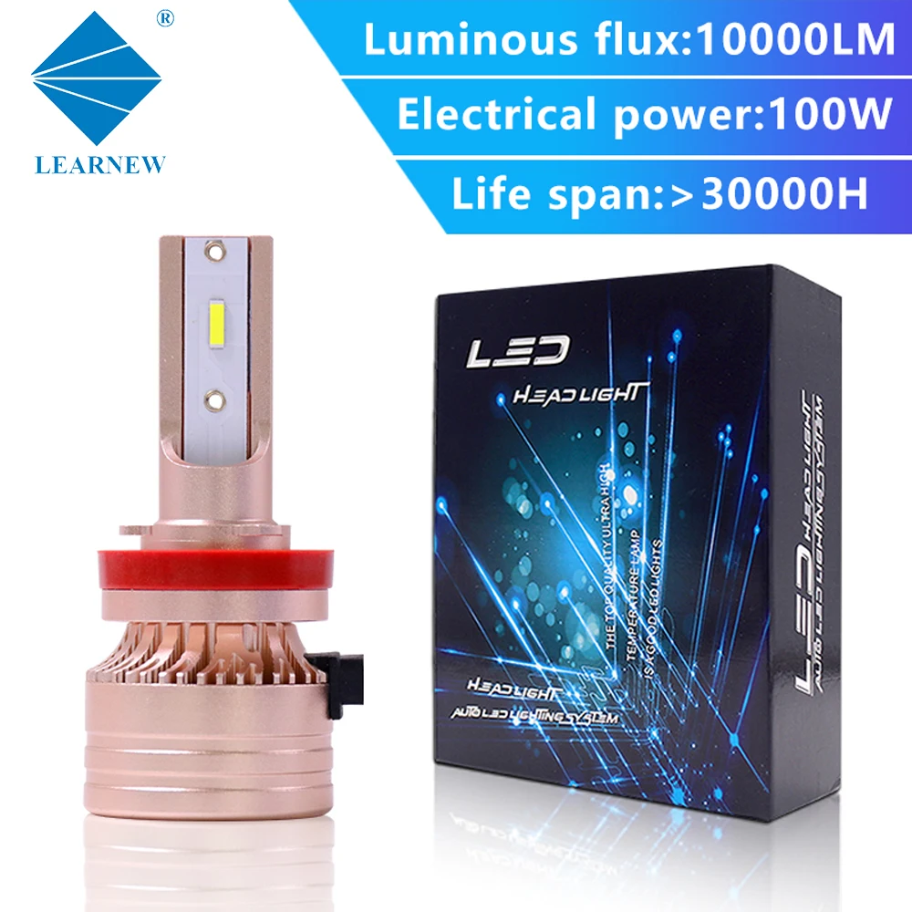 10000LM H11 LED Headlight 100W High Power 6000K-6500K White Driving Headlight LED Light For Car Headlight Renovation 2 Pack
10000LM H11 LED Headlight 100W High Power 6000K-6500K White Driving Headlight LED Light For Car Headlight Renovation 2 Pack