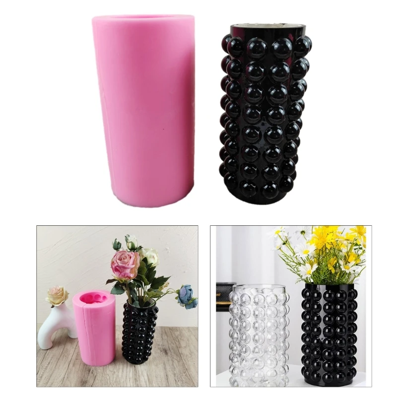 Bubble Cylinder Vase Mold Pen Holder Silicone Mold Flower Container Resin Mold 264E
Bubble Cylinder Vase Mold Pen Holder Silicone Mold Flower Container Resin Mold 264E