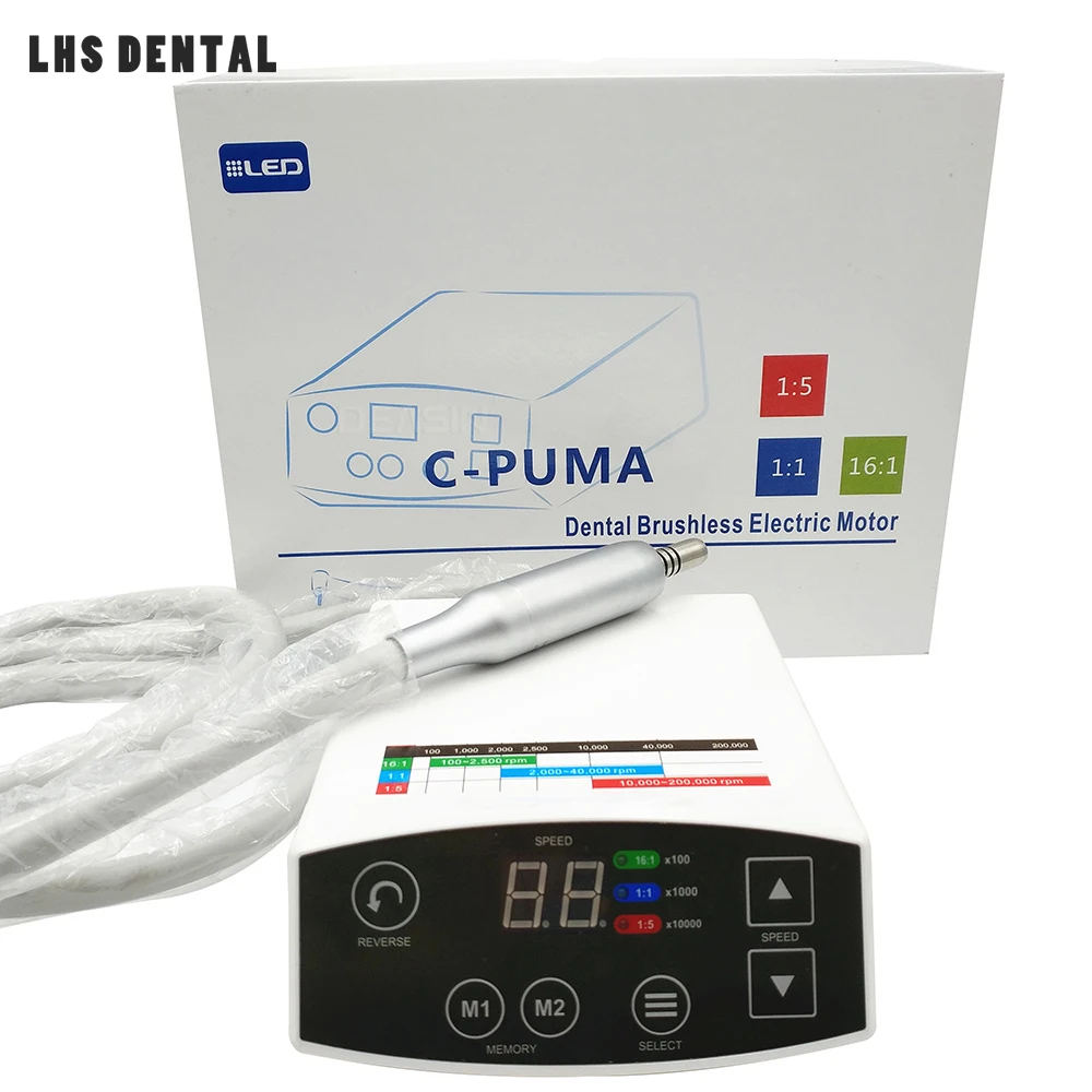 

COXO C-Puma Dental Electric Motor Professional LED Brushless Micromotor 3.5N.cm 120w Portable Dentist Equipment Dentistry Tool