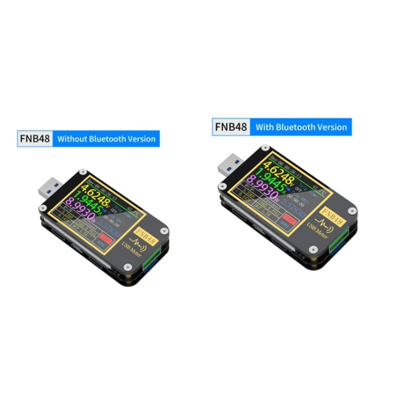 FNB48 Вольтметр Амперметр ток вольтметр USB тестер PD триггер QC4 + PD3.0 2,0 PPS Быстрая зарядка
FNB48 Вольтметр Амперметр ток вольтметр USB тестер PD триггер QC4 + PD3.0 2,0 PPS Быстрая зарядка