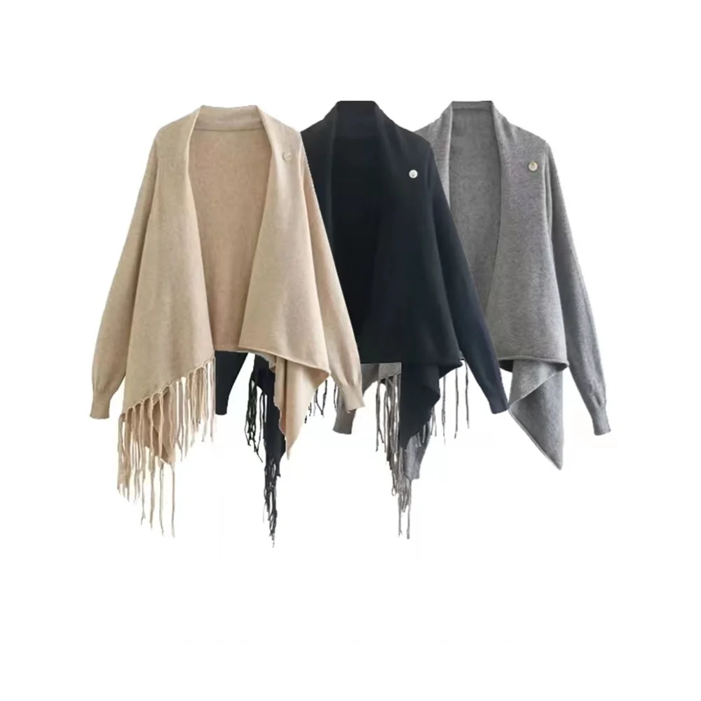 Женский вязаный кардиган средней длины, разноцветный Асимметричный Повседневный свитер-накидка, одежда для весны и осени
Женский вязаный кардиган средней длины, разноцветный Асимметричный Повседневный свитер-накидка, одежда для весны и осени