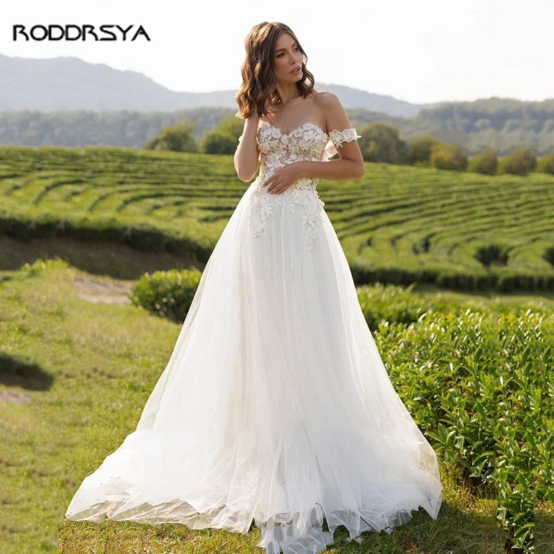 Tulle Country Wedding Dress For Women Off Shoulder Lace Appliques Backless Vintage Bridal Gown Party Bride vestidos de novia
Tulle Country Wedding Dress For Women Off Shoulder Lace Appliques Backless Vintage Bridal Gown Party Bride vestidos de novia