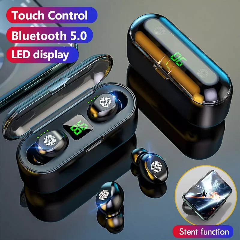 TWS 5.0 Bluetooth Earphones Sports Wireless Headphones LED Display For Mobile Phone In-ear Touch Earbuds Handfree Headset Gamer
TWS 5.0 Bluetooth Earphones Sports Wireless Headphones LED Display For Mobile Phone In-ear Touch Earbuds Handfree Headset Gamer
