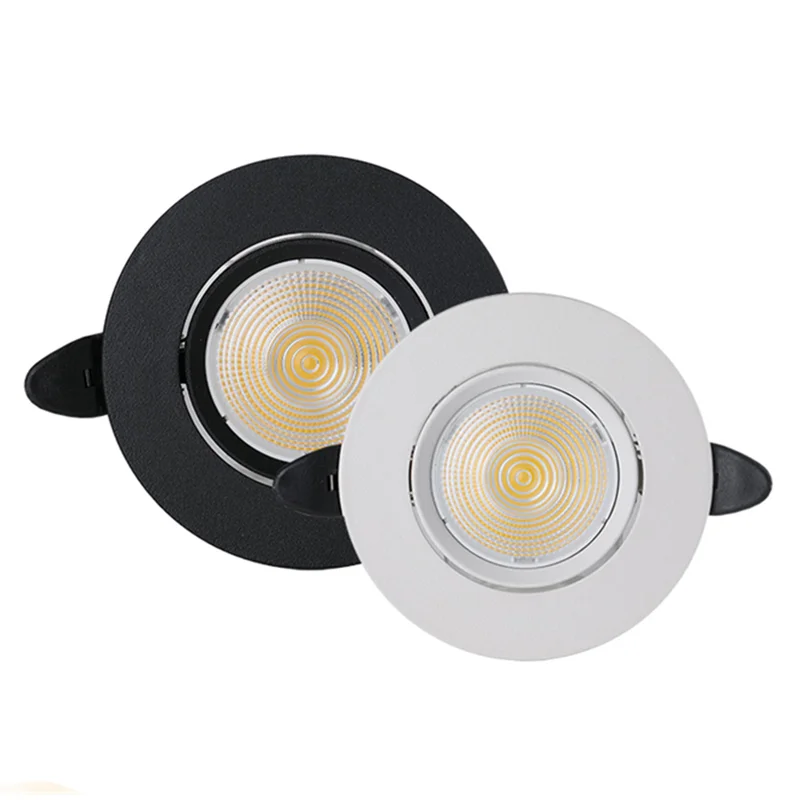 

Dimmable LED COB Spotlight Ceiling Light AC85-265V 7W 9W 12W 15W 18W 20W Aluminum Recessed Downlight for Home Store