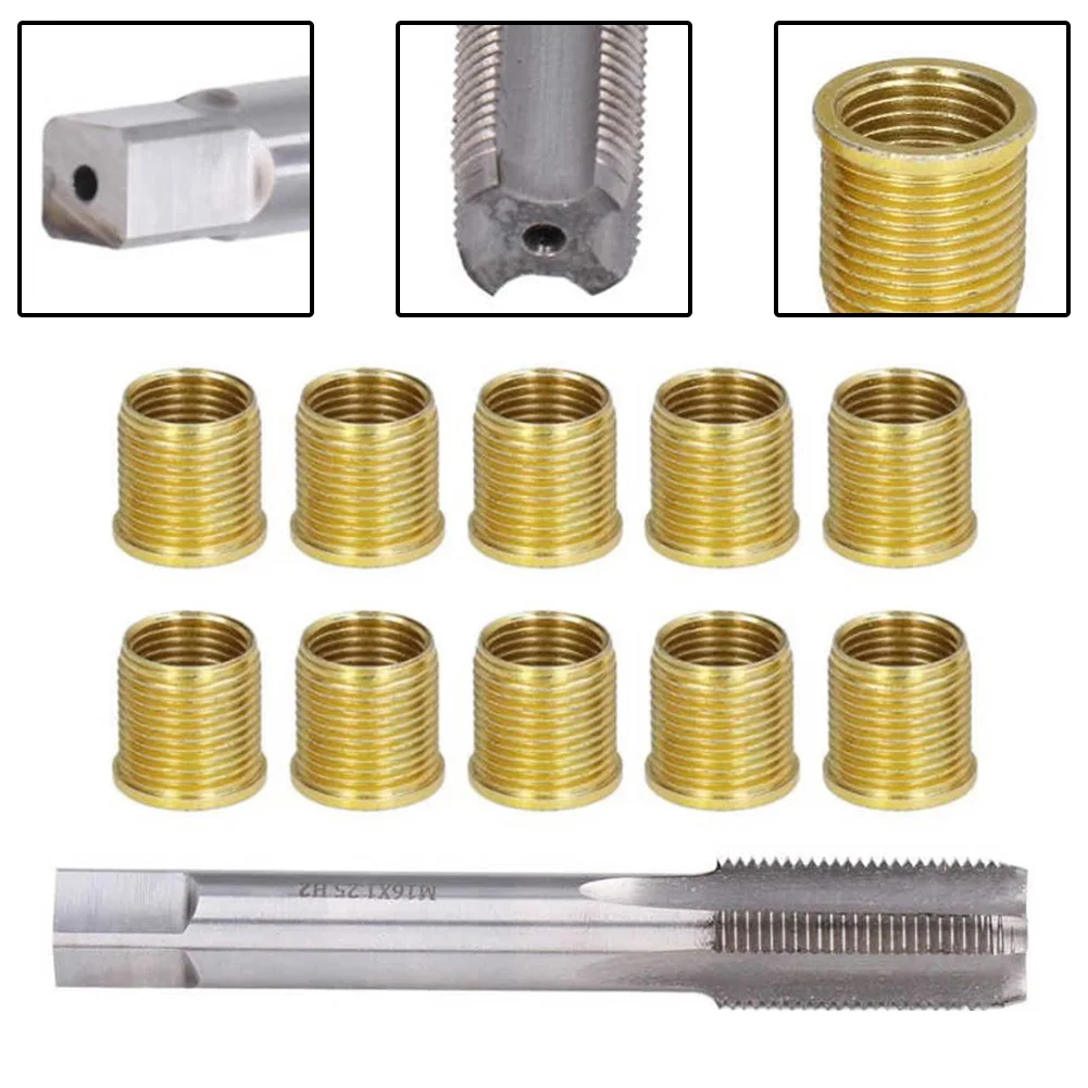 M16x1.25 Thread Tap M14x1.25 Thread Screw Nuts Inserts Metal Set For Gasoline Engine Generator Repairing Tool Accessories
M16x1.25 Thread Tap M14x1.25 Thread Screw Nuts Inserts Metal Set For Gasoline Engine Generator Repairing Tool Accessories