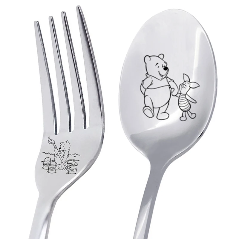 Disney Winnie The Pooh Anime Stainless Steel Long Spoon Coffee Stirring Spoon Fork Children Birthday Accessories Gift Kawai Toys
Disney Winnie The Pooh Anime Stainless Steel Long Spoon Coffee Stirring Spoon Fork Children Birthday Accessories Gift Kawai Toys