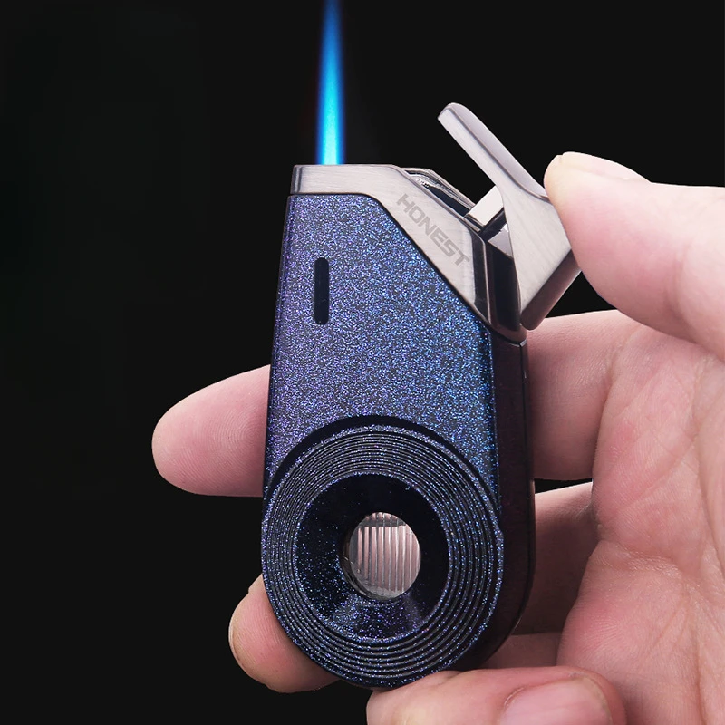 Honest Creative Spin Decompression Windproof Blue Flame Inflatable Butane Cigar Lighter Smoking Accessories Gadgets for Men
Honest Creative Spin Decompression Windproof Blue Flame Inflatable Butane Cigar Lighter Smoking Accessories Gadgets for Men