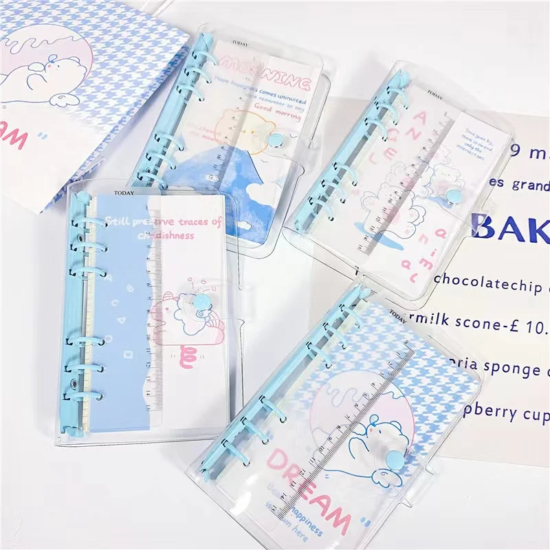 Cartoon Blue Cute bear Binder Notebook Cover Diary Detachable Agenda 6 holes Planner Bullet School Stationery
Cartoon Blue Cute bear Binder Notebook Cover Diary Detachable Agenda 6 holes Planner Bullet School Stationery