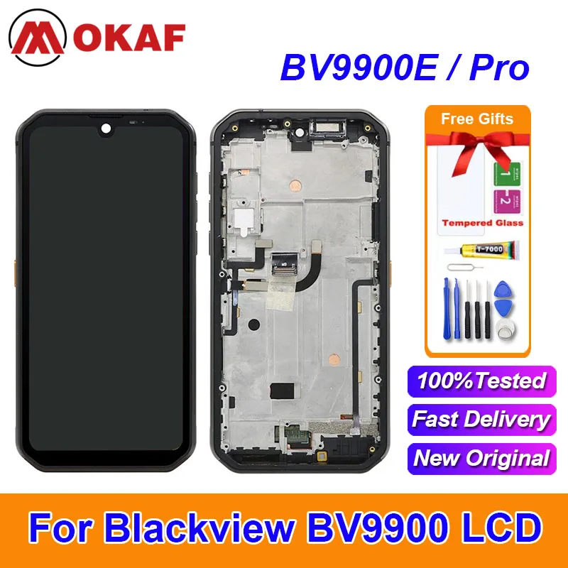 OKANFU Original 5.84" For Blackview BV9900 BV9900E Touch Screen + LCD Display For BV9900 E BV9900 Pro With Frame
OKANFU Original 5.84" For Blackview BV9900 BV9900E Touch Screen + LCD Display For BV9900 E BV9900 Pro With Frame