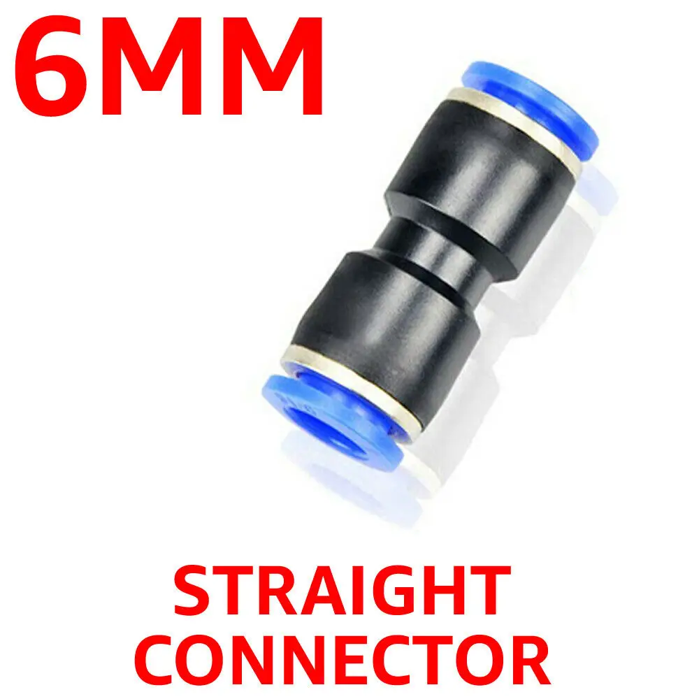 10pcs 6mm 2 Way Straight Hose Kit Pneumatic Air Quick Fitting Push In Connectors 0-10 Bar Maximum For 6mm Outer Diameter Pipe
10pcs 6mm 2 Way Straight Hose Kit Pneumatic Air Quick Fitting Push In Connectors 0-10 Bar Maximum For 6mm Outer Diameter Pipe