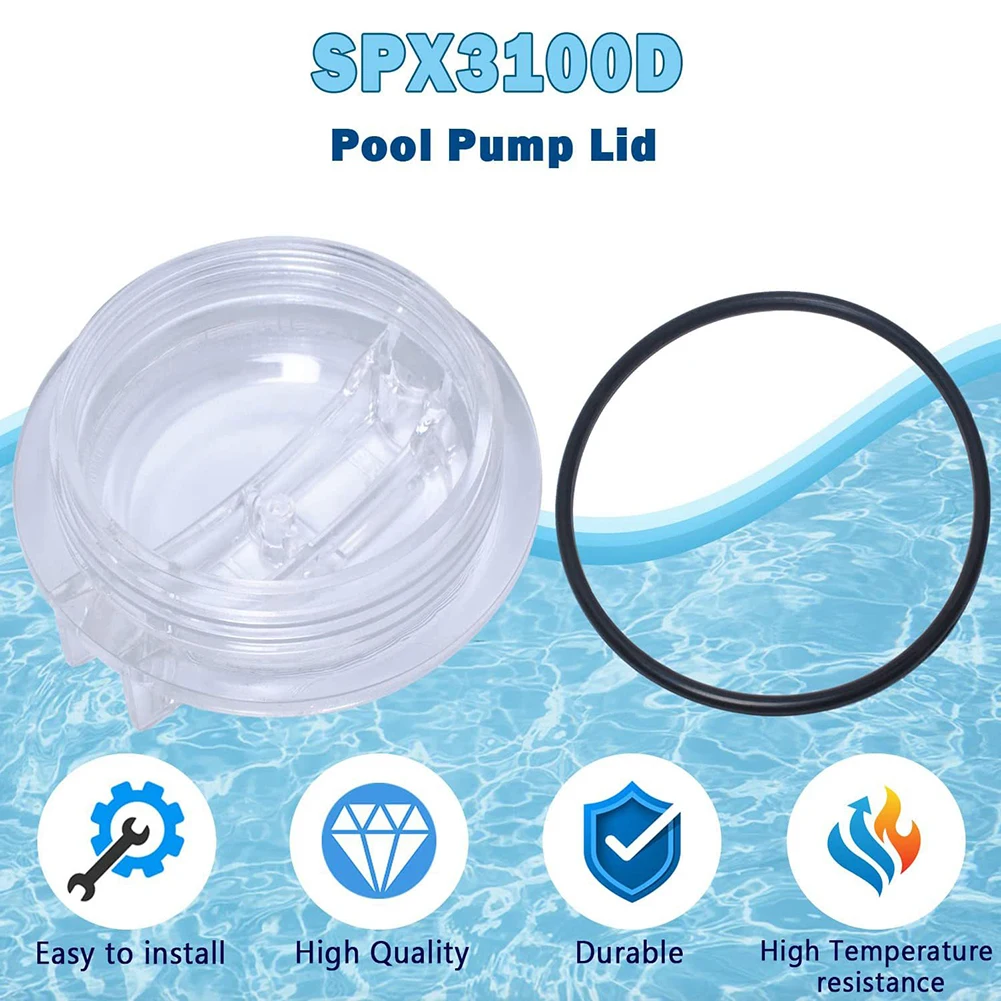 Threaded Cap O-ring Exquisite Highly Match Polycarbonate Pool Pump Lid Delicate Durable Garden Pools Pool Equipment
Threaded Cap O-ring Exquisite Highly Match Polycarbonate Pool Pump Lid Delicate Durable Garden Pools Pool Equipment