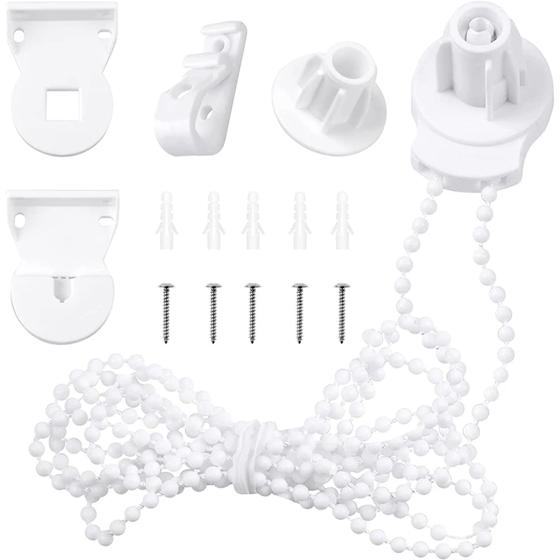 Roller Blind Fittings Kit, Roller Blinds Brackets With Beaded Chain, Curtain Roller Accessories For Windows Replacement
Roller Blind Fittings Kit, Roller Blinds Brackets With Beaded Chain, Curtain Roller Accessories For Windows Replacement