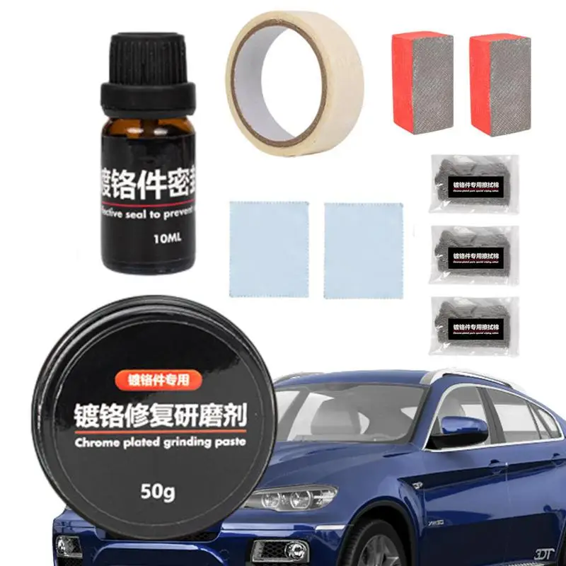 

Chrome And Metal Polish Oxidation Rust Refurbishment Agent For Car Standard Cleaning Auto Detailing Care For Bumpers RVs Boats