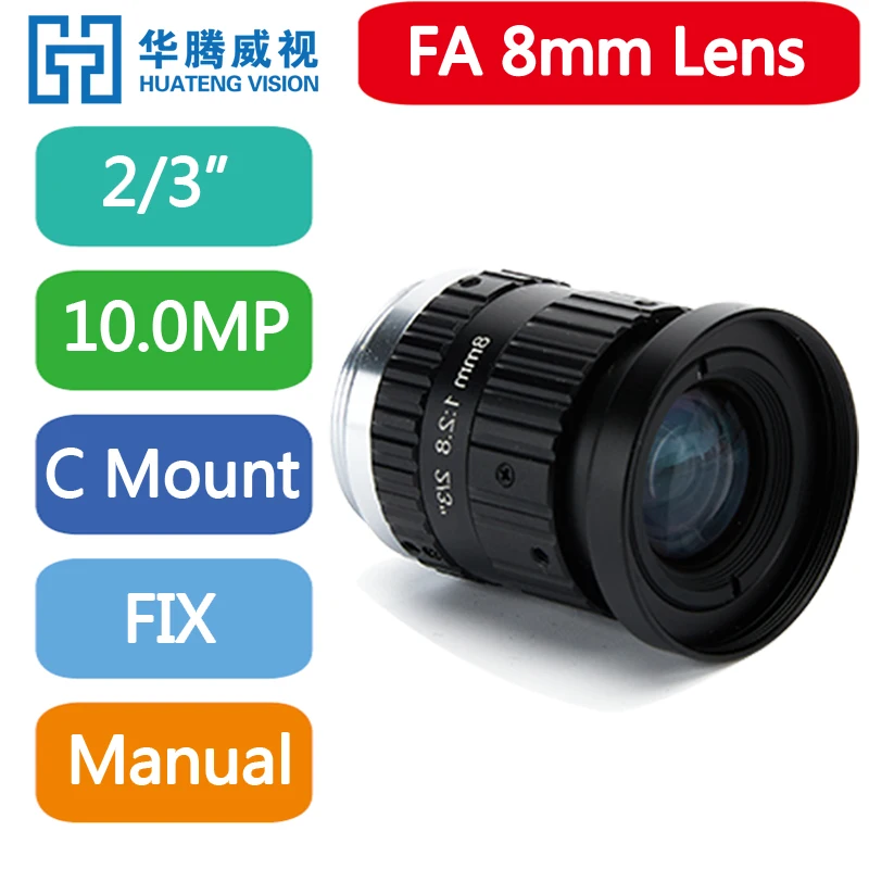 HD 10MP Manual Fixed Focal 2/3" Industrial Camera Machine Vision Lens C Mount Lightweight 8mm 12mm 16mm 25mm 35mm 50mm
HD 10MP Manual Fixed Focal 2/3" Industrial Camera Machine Vision Lens C Mount Lightweight 8mm 12mm 16mm 25mm 35mm 50mm